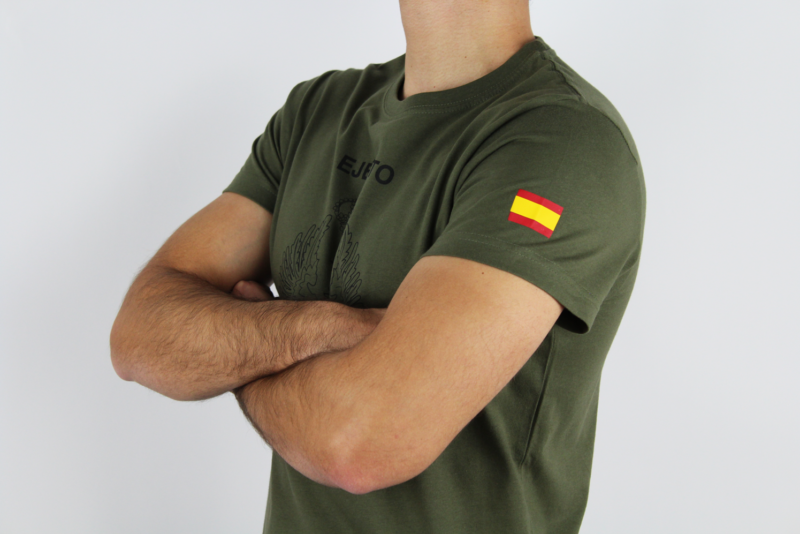 camiseta verde ejercito español